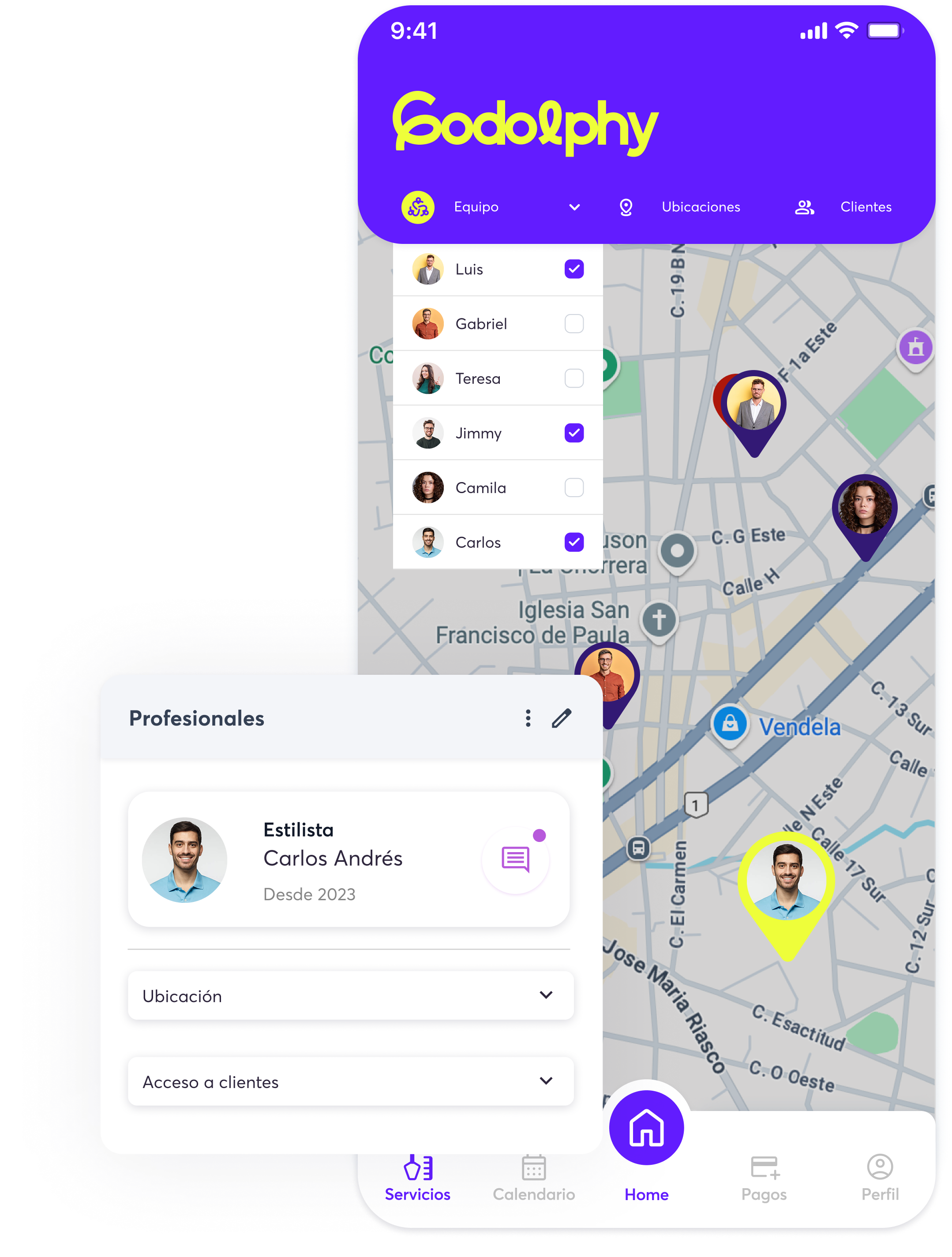 Geolocaliza el equipo en movilidad en tiempo real