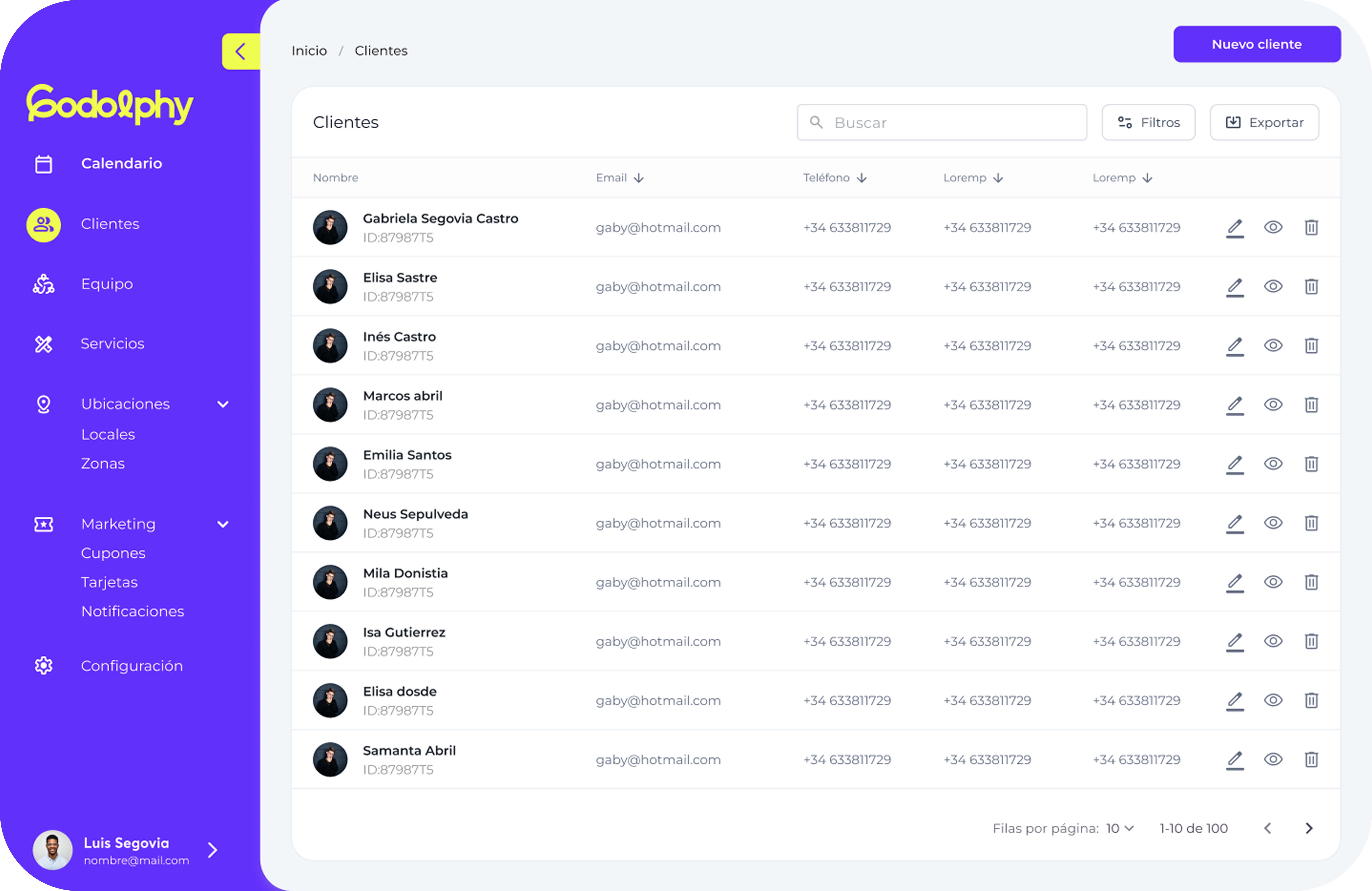CRM de gestión de clientes